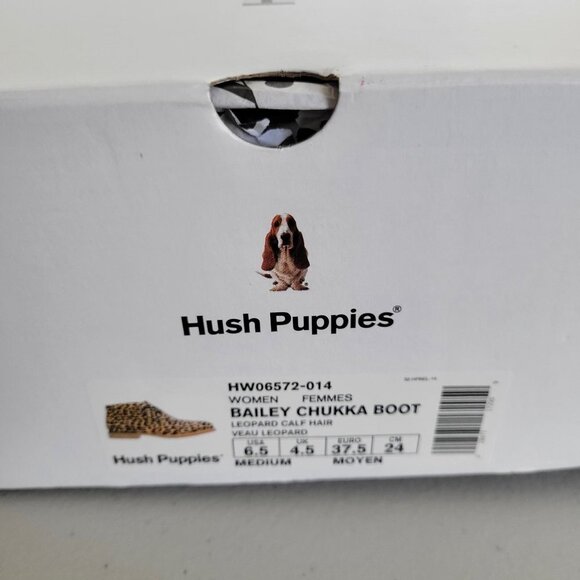 New - HUSH PUPPIES Haircalf Comfort Chukkas Leopard Women | 6.5 - Picture 15 of 16